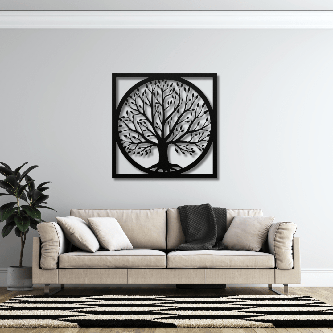 Wall Art Black / 12 Inch Family Tree Wall Art