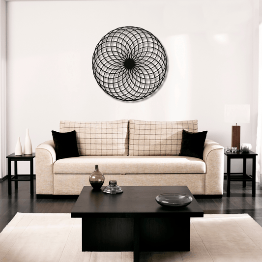 Wall Art Black / 12 Inch Sacred Geometry Home Decor