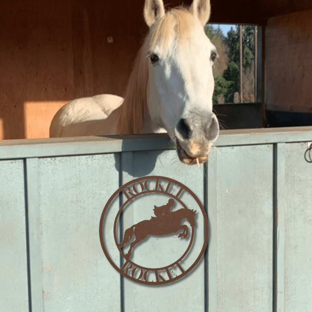 Wall Art Copper / 12 Inch Equine Ballet Nameplate