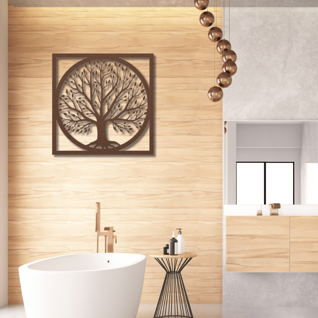 Wall Art Copper / 12 Inch Family Tree Wall Art