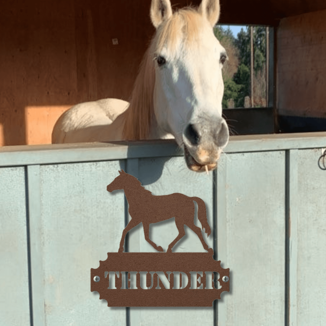 Wall Art Copper / 12 Inch Graceful Pacer Nameplate