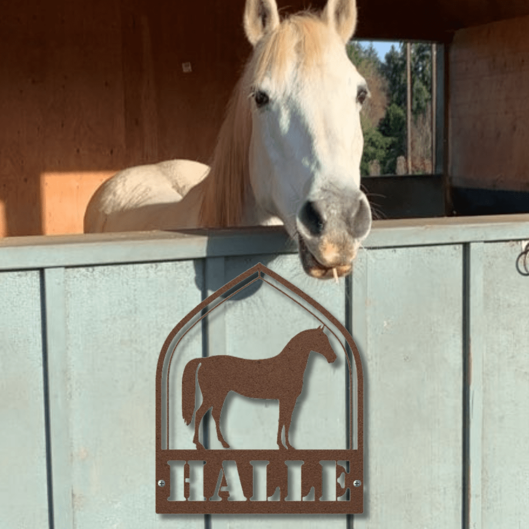 Wall Art Copper / 12 Inch Majestic Pose Nameplate