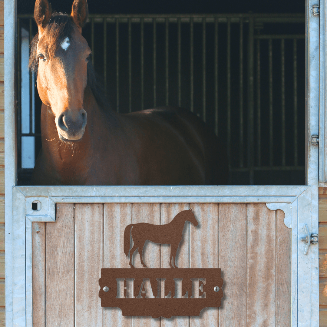 Wall Art Copper / 12 Inch Proud Pedestal Nameplate