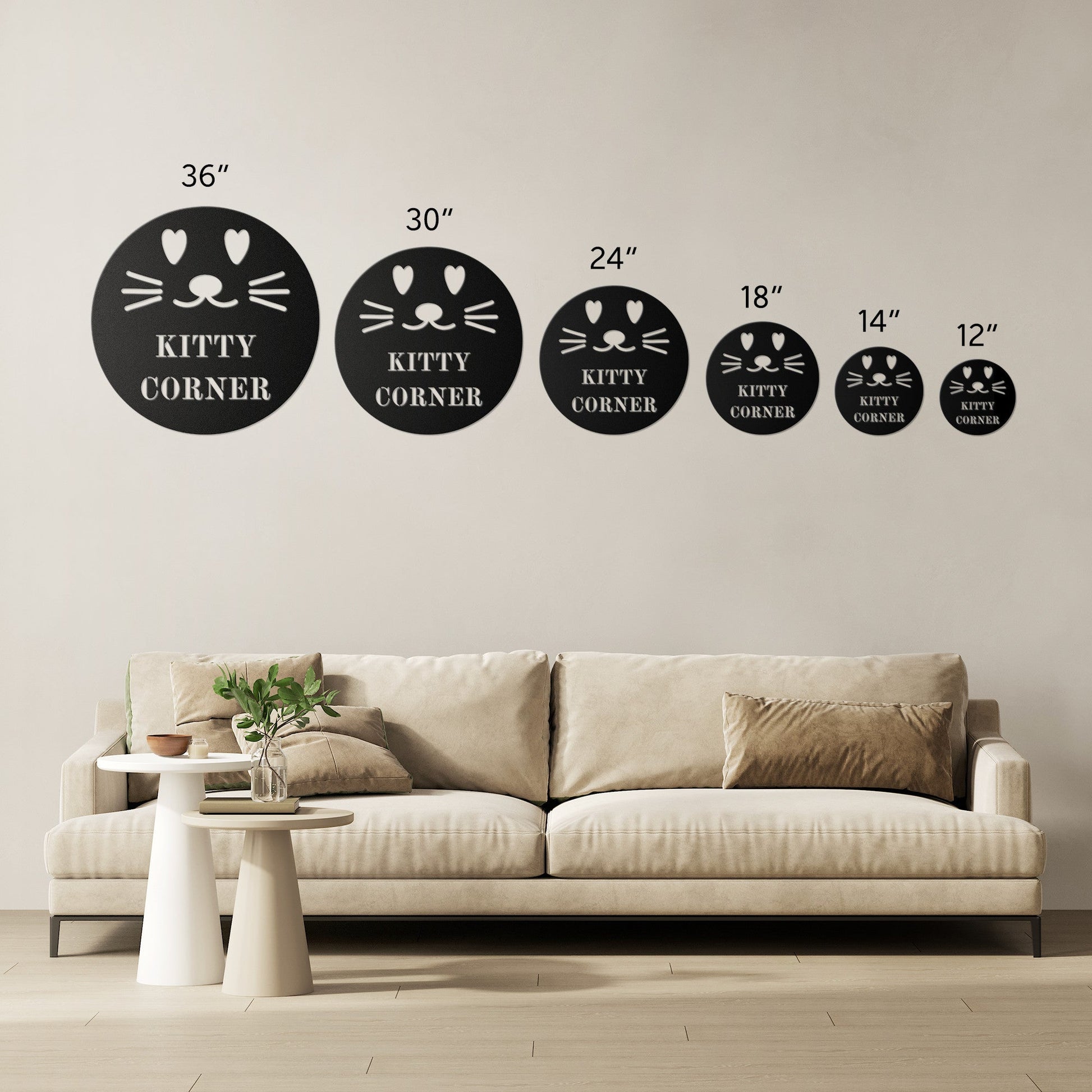 Wall Art Kitty Corner Cat Wall Art