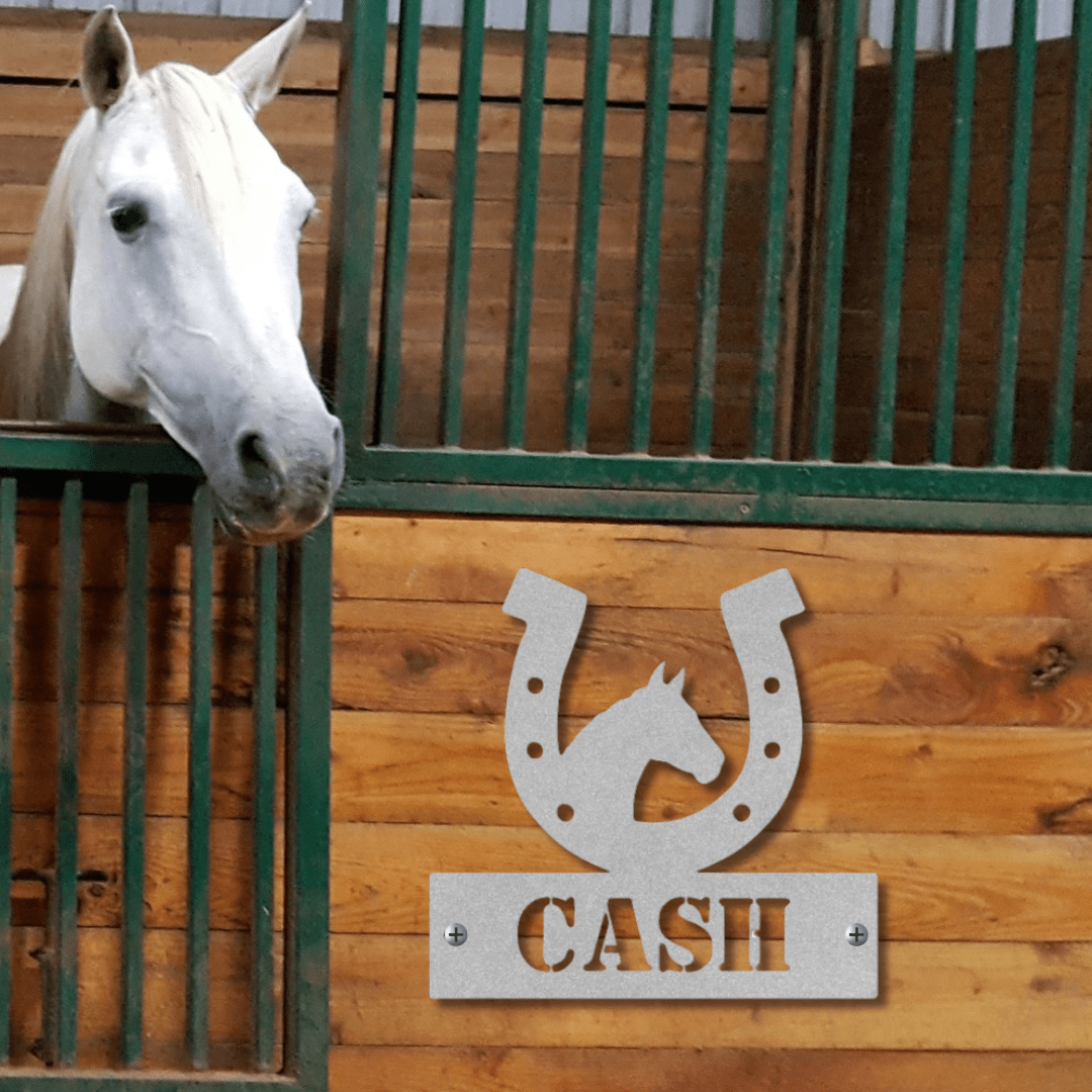 Wall Art Loyal Horseshoe Display Nameplate