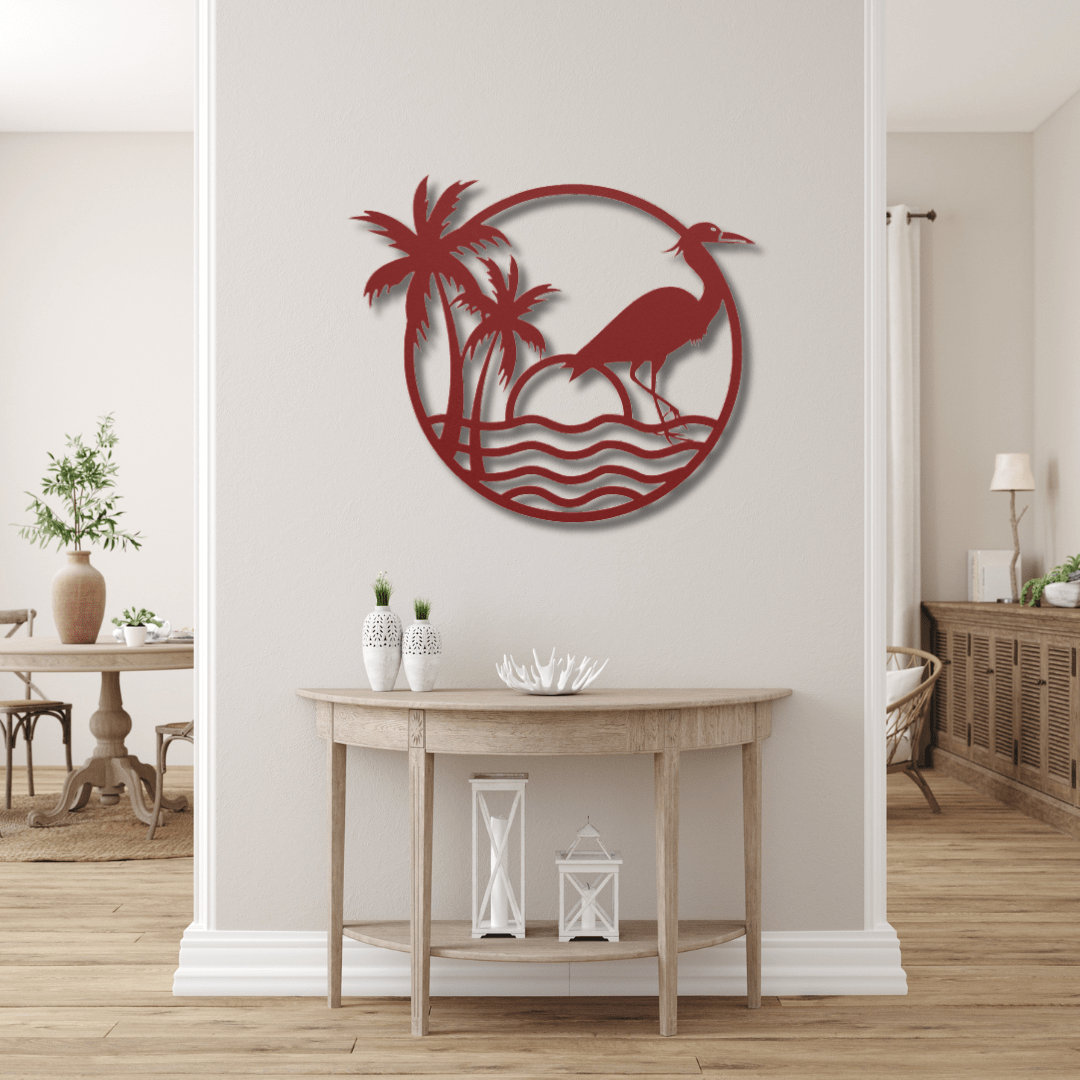 Wall Art Red / 12 Inch Egert on the Beach