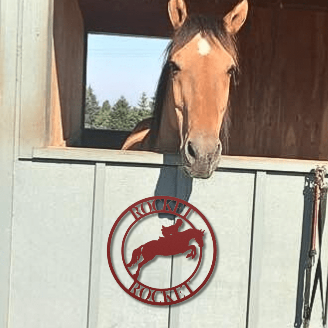 Wall Art Red / 12 Inch Equine Ballet Nameplate