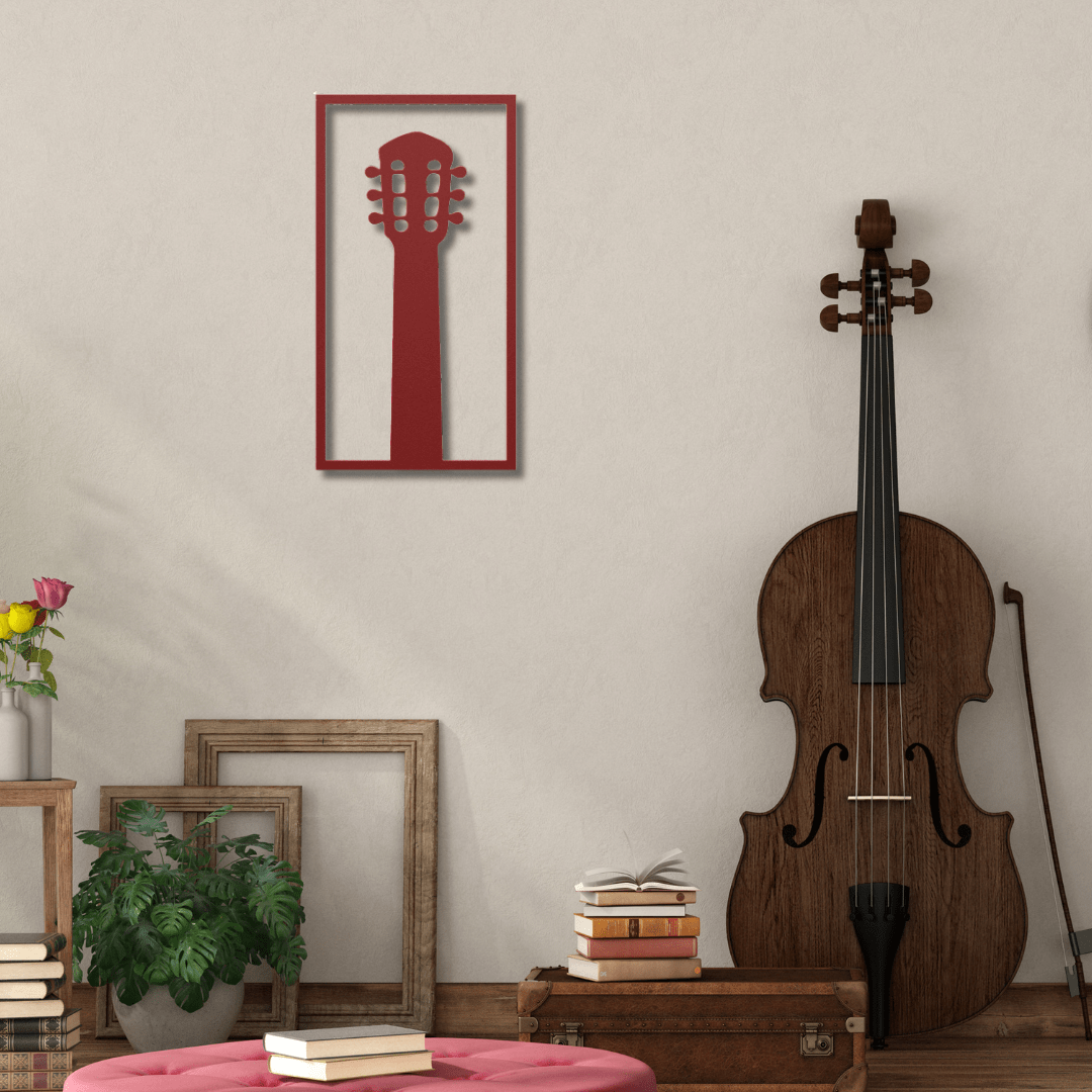 Wall Art Red / 12 Inch Guitar Neck Wall Art