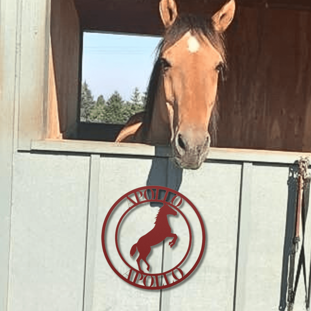 Wall Art Red / 12 Inch Standing Majesty Nameplate