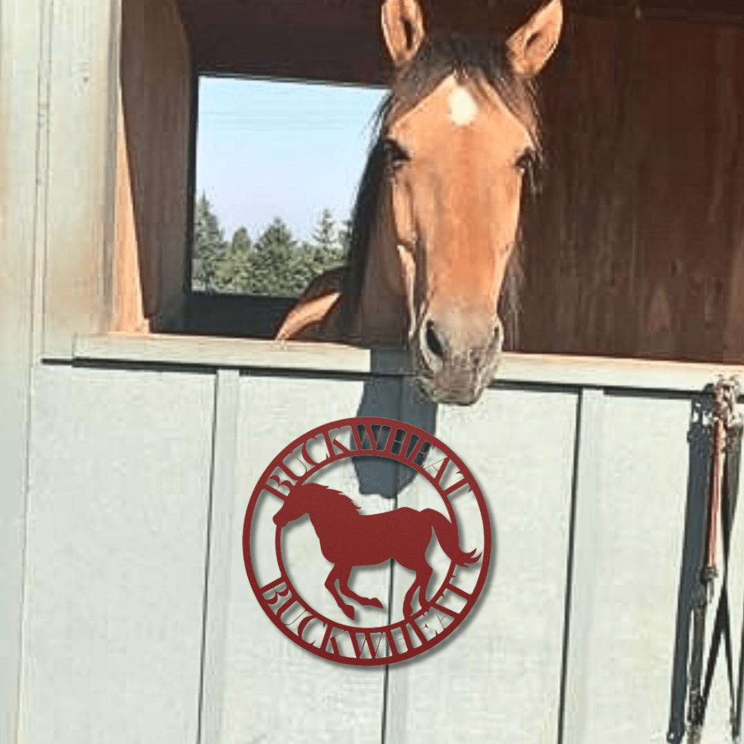 Wall Art Red / 12 Inch Swift Gallop Nameplate