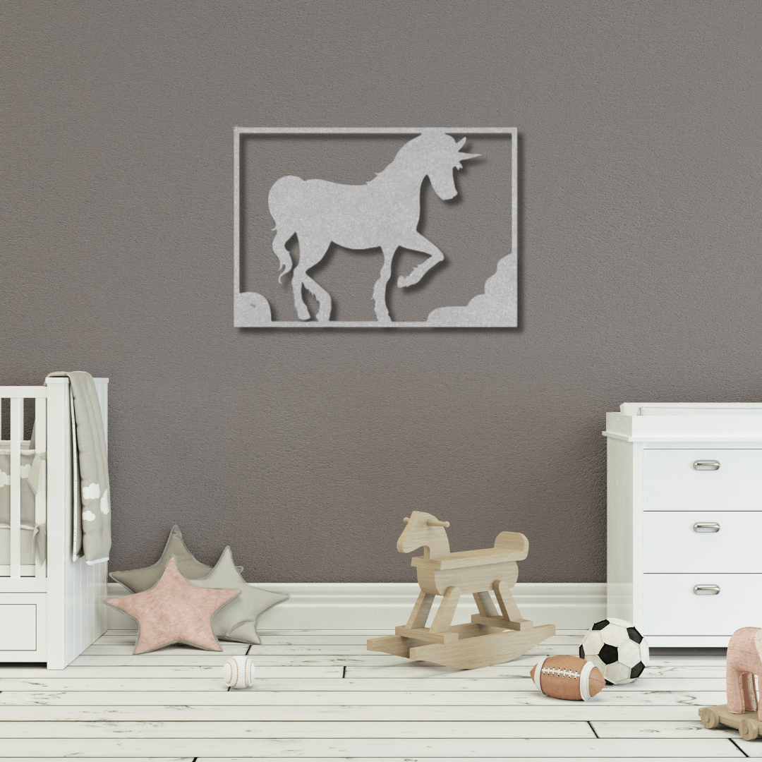 Wall Art Silver / 12 Inch Unicorn Wall Decor