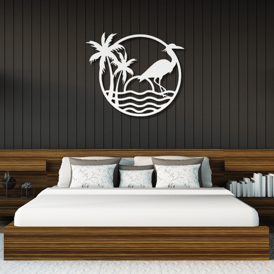 Wall Art White / 12 Inch Egert on the Beach