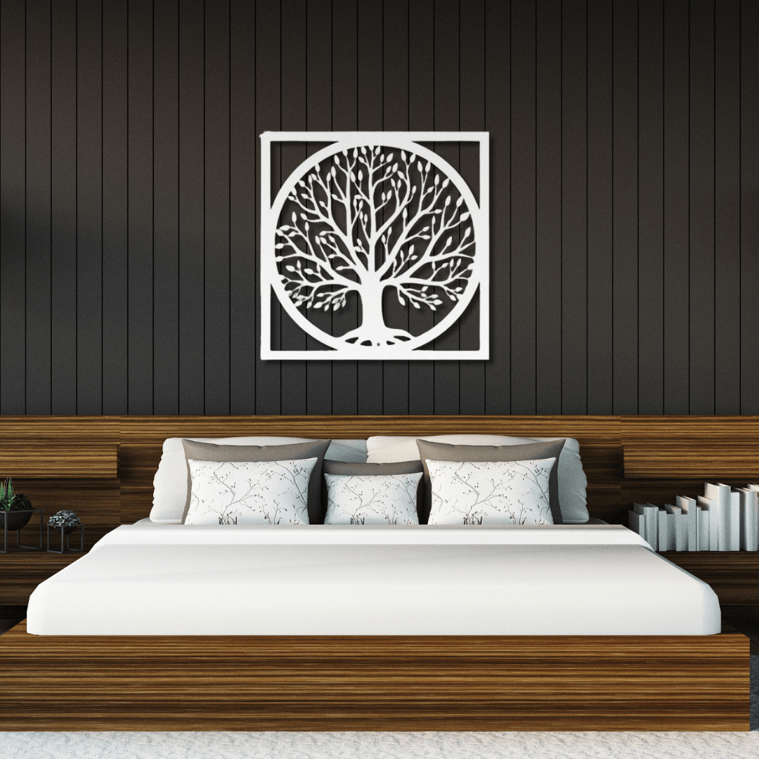 Wall Art White / 12 Inch Family Tree Wall Art