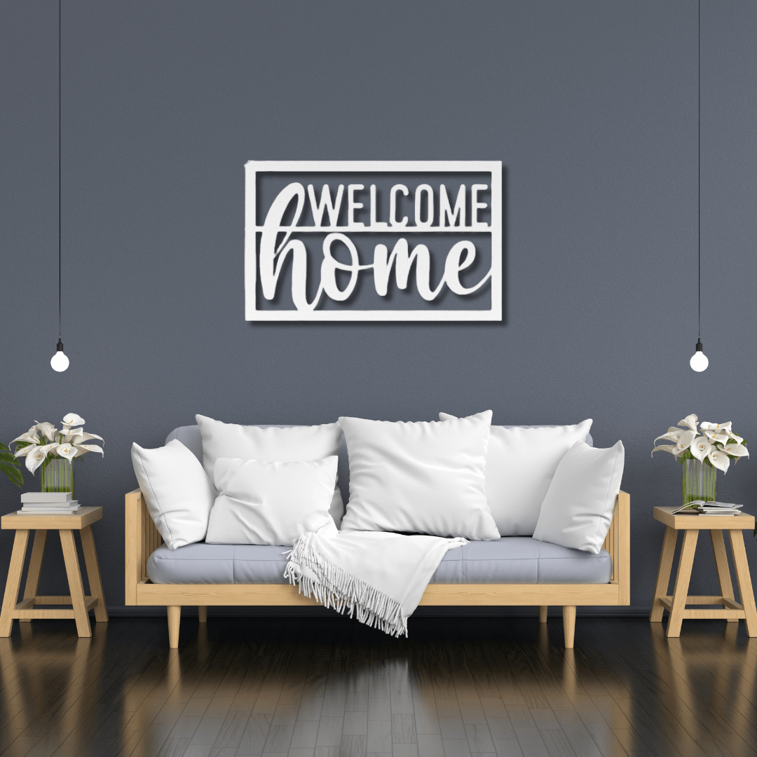 Wall Art White / 12 Inch Welcome Home Wall Art